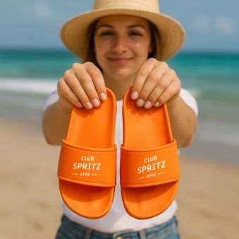 Claquettes Aperol personnalisées avec année