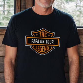T-shirt personnalisé logo moto avec nom