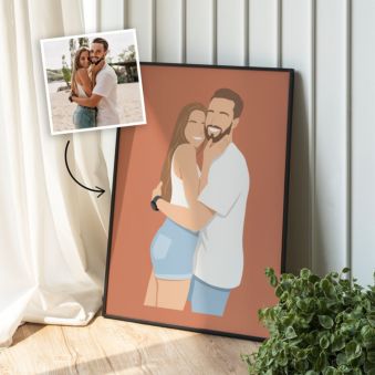 Affiche personnalisable avec illustration