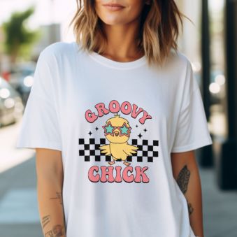 T-Shirt 'Groovy Chick'
