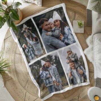 Couverture personnalisée avec collage