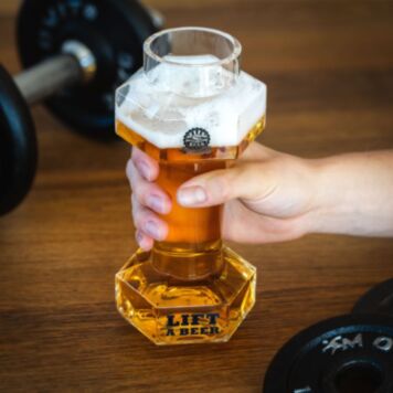 Verre à bière Haltère