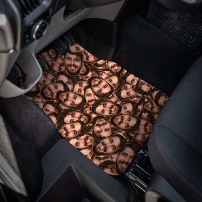 Tapis voiture personnalisé avec visage main product photo