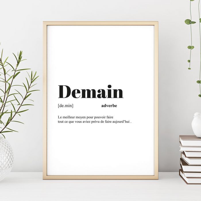 Poster personnalisé - Définition de mot main product photo