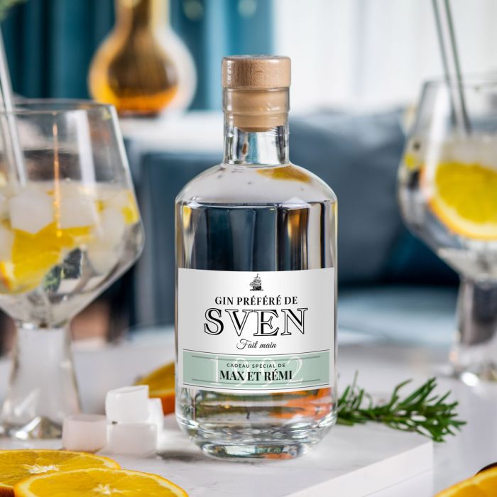 Gin personnalisé avec nom et texte main product photo