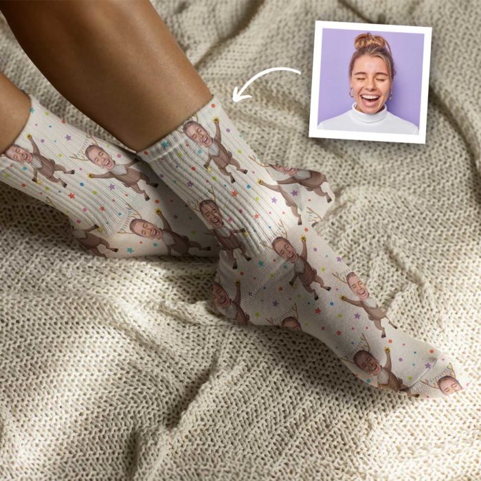 Chaussettes de Noël multivisage avec différents motifs main product photo
