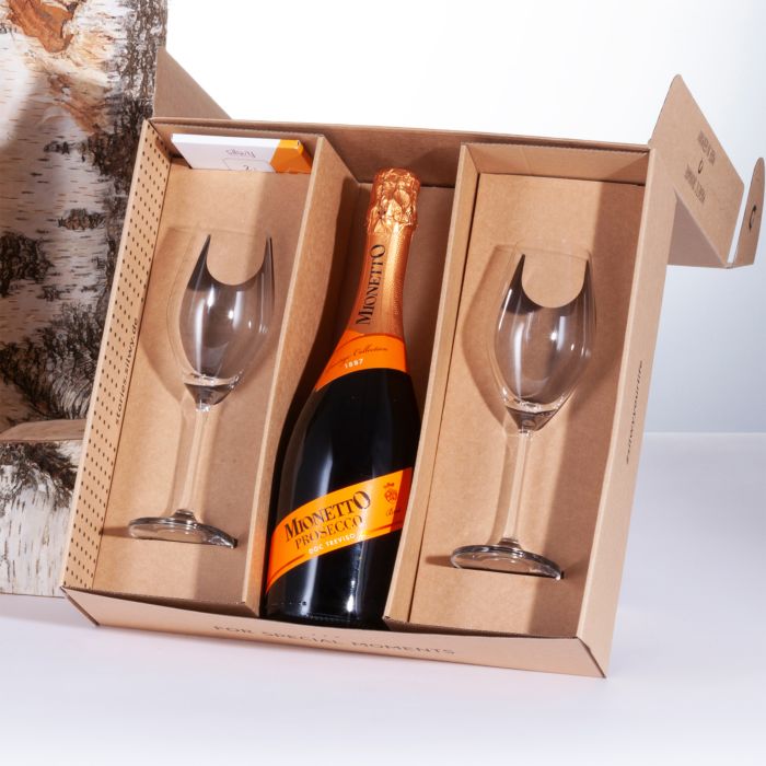 Coffret cadeau Prosecco et verres