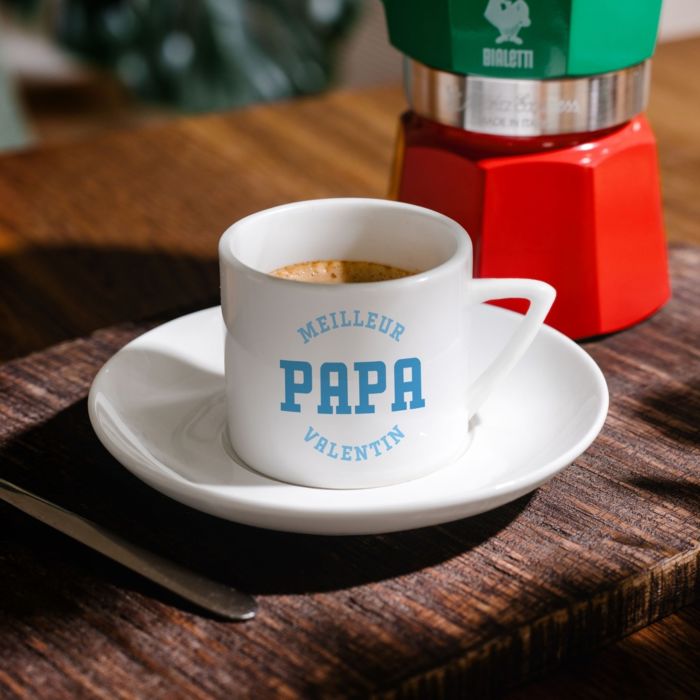 Tasse à café personnalisée avec trois lignes