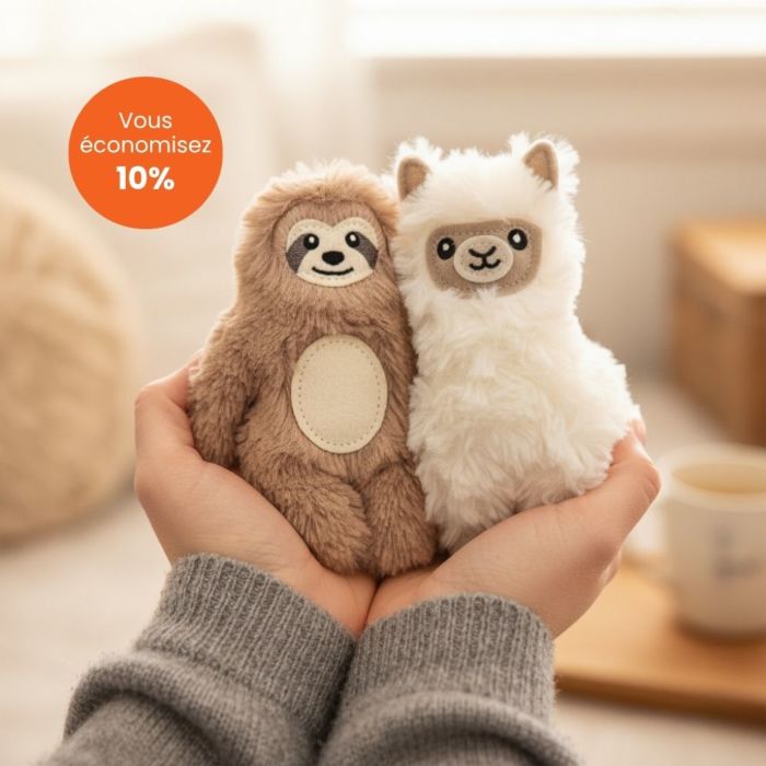 Coffret cadeau Mini lama et paresseux chauffants