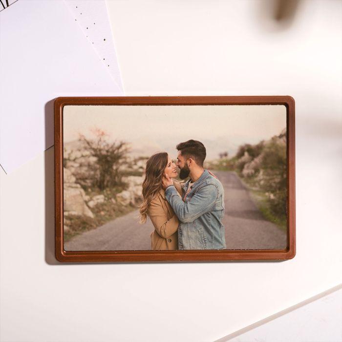 Chocolat personnalisé Carte avec photo