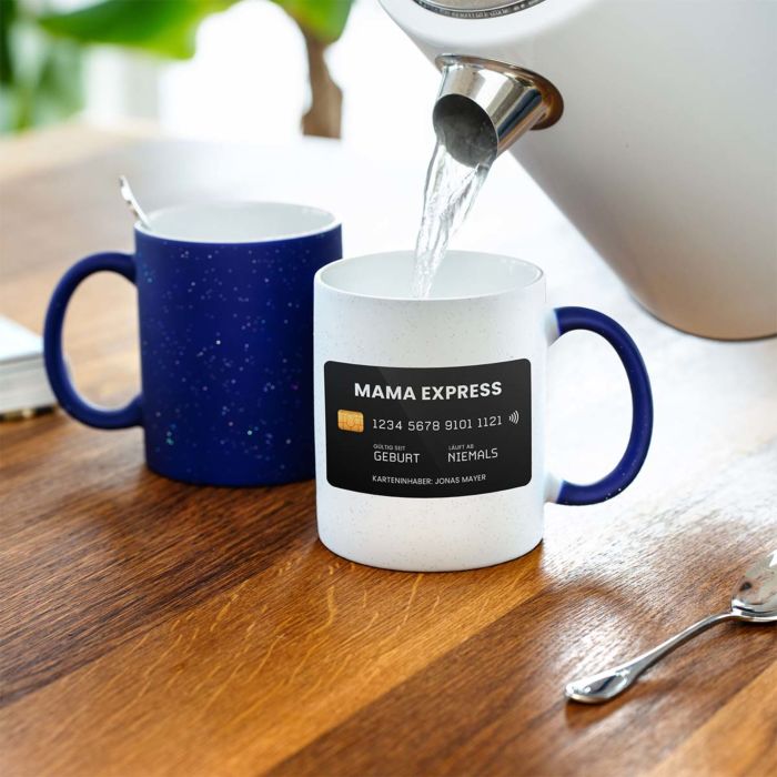 Mug personnalisé Carte bancaire et texte