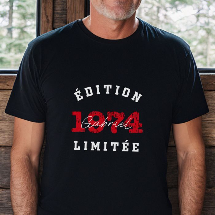 T-shirt personnalisé Édition Limitée avec année