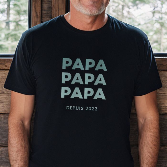 T-shirt personnalisé avec 3 lignes
