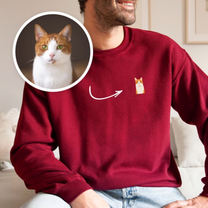 Pull Personnalisé Animal de Compagnie avec Photo