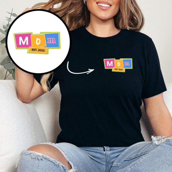 T-Shirt Personnalisé Mama avec Texte Customisable