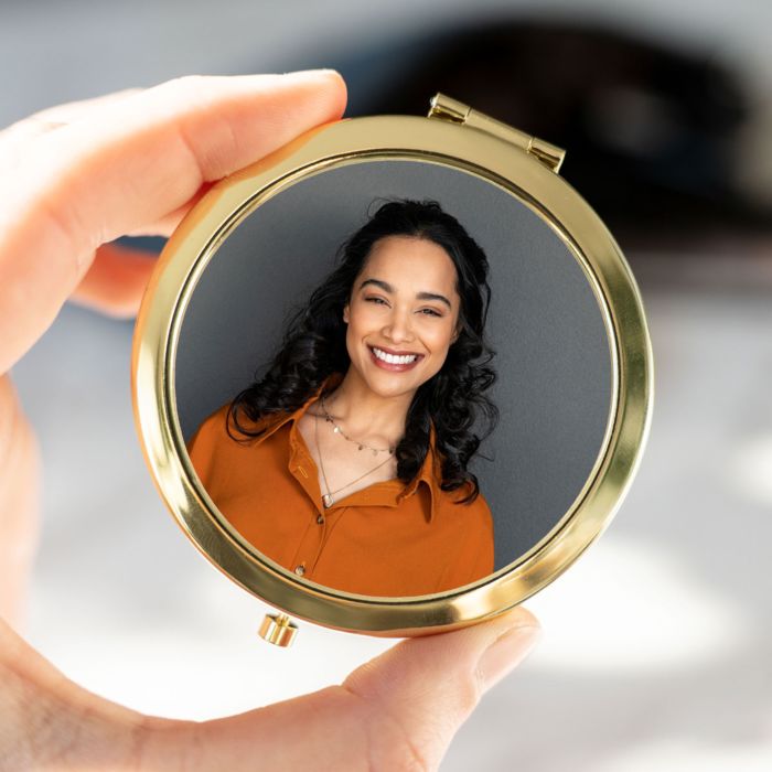 Miroir de poche personnalisable avec photo