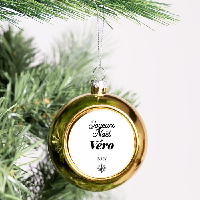 Boule de Noël avec texte - OLD