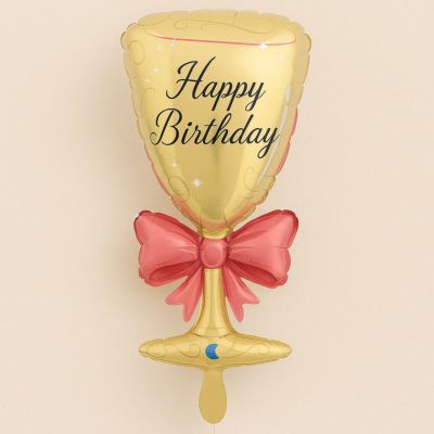 Ballon XXL Flûte de champagne Anniversaire