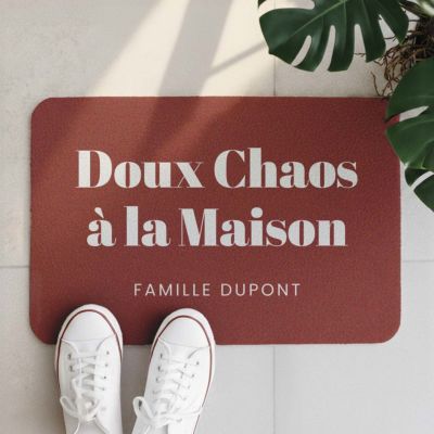Paillasson personnalisé avec 3 lignes Paillasson personnalisé avec 3 lignes