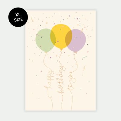 Carte d’anniversaire XL Carte d’anniversaire XL