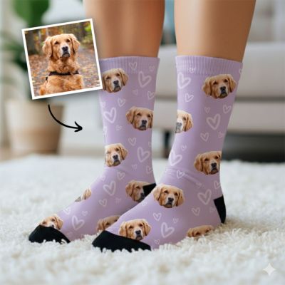 Chaussettes personnalisées avec votre animal de compagnie Chaussettes personnalisées avec votre animal de compagnie