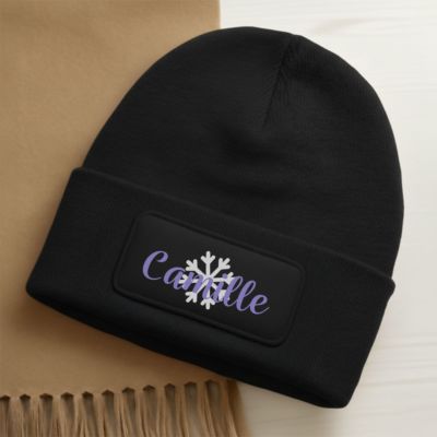 Bonnet personnalisé avec symbole et texte