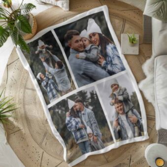 Couverture personnalisée avec collage