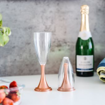 Lot de 2 flûtes à champagne démontables