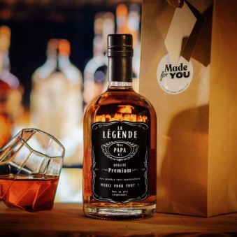 Whisky personnalisé avec texte