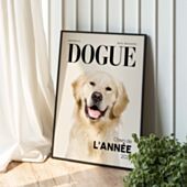 Poster personnalisé Magazine avec votre animal