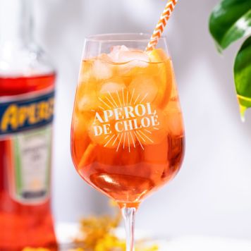 Verre à Aperol Spritz personnalisable avec prénom