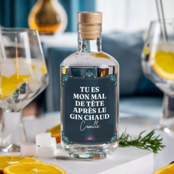 Gin personnalisé avec texte et nom