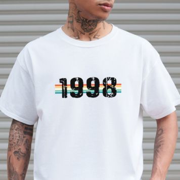 T-shirt personnalisé avec année de naissance