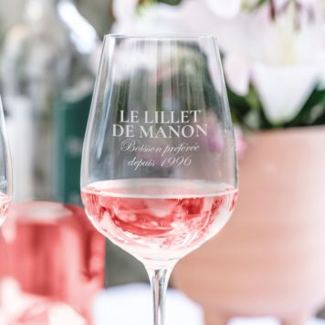 Verre personnalisé Lillet avec nom