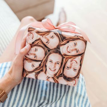 Papier cadeau personnalisé visage