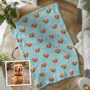 Couverture personnalisée avec votre animal de compagnie