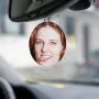 Désodorisant voiture personnalisé avec visage - Lot de 2