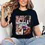 T-shirt personnalisé avec 3 photos et texte