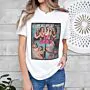 T-shirt personnalisé avec 3 photos et texte