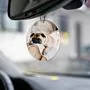 Désodorisant voiture personnalisé avec visage - Lot de 2