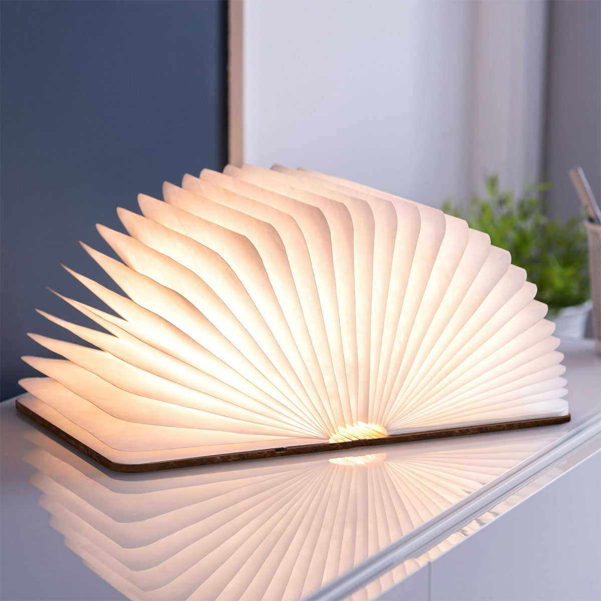 Lampe livre personnalisée avec texte