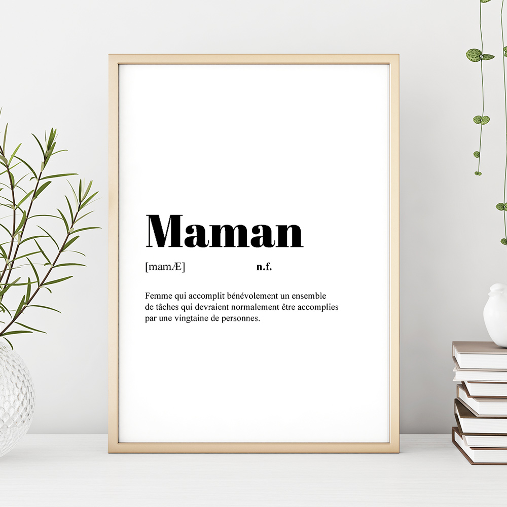 Poster personnalisé - Définition de mot