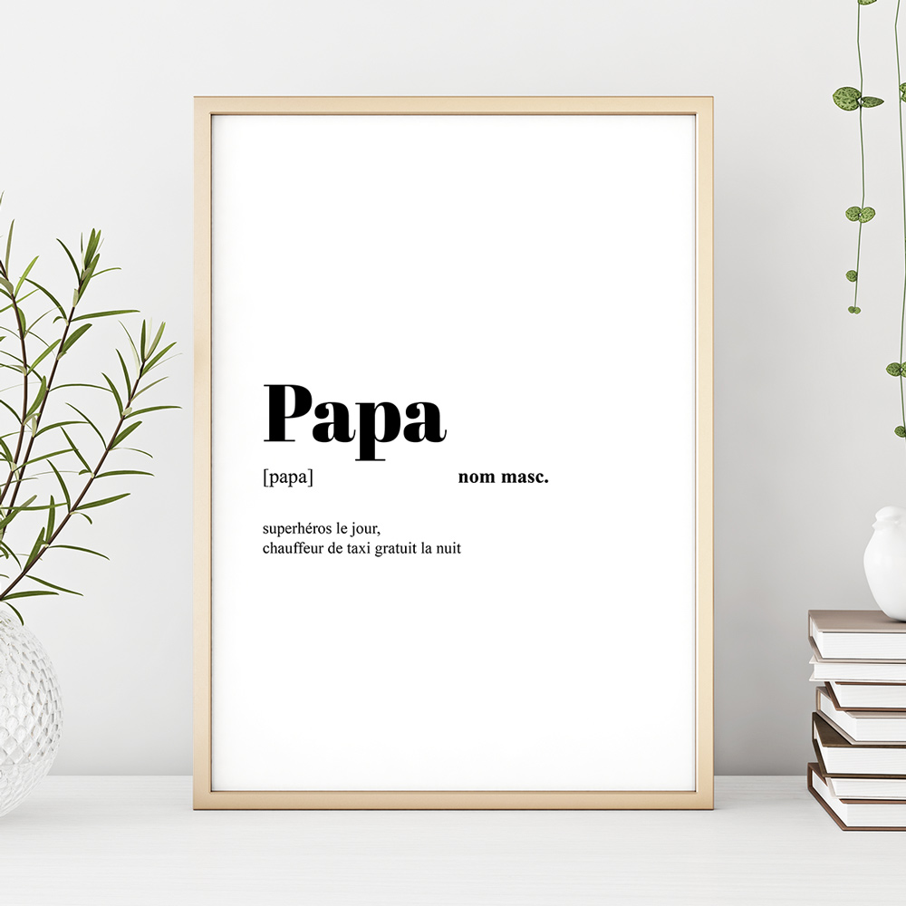 Poster personnalisé - Définition de mot