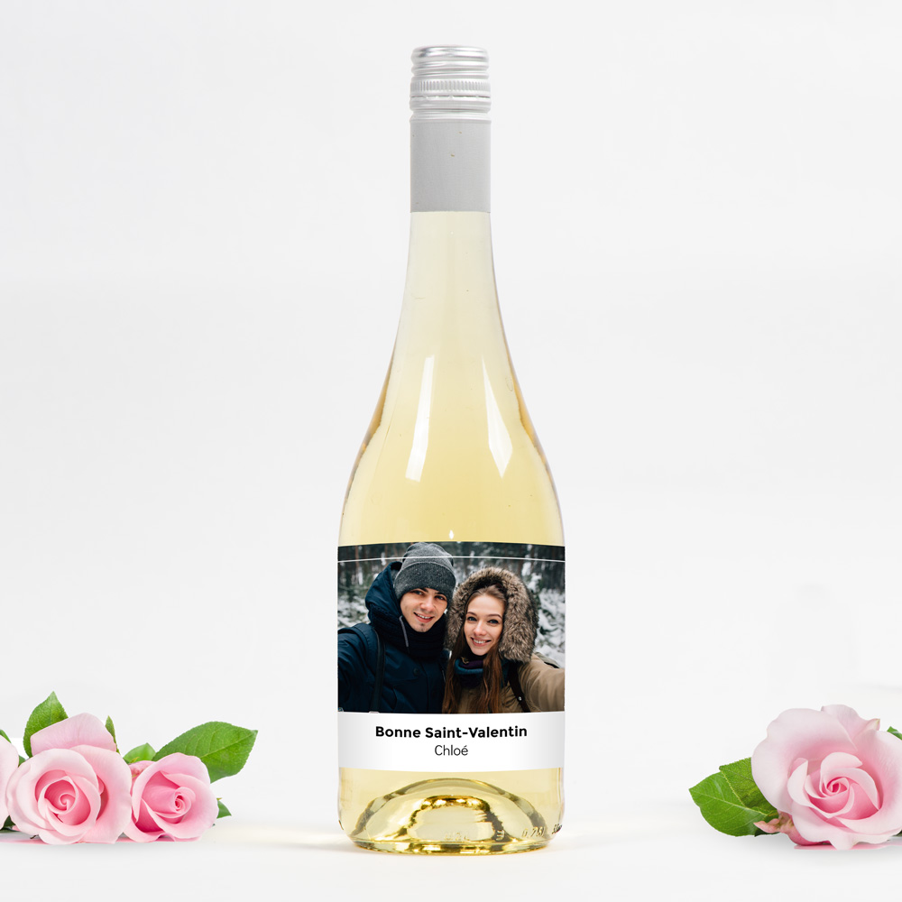Bouteille de Secco avec Photo et Texte