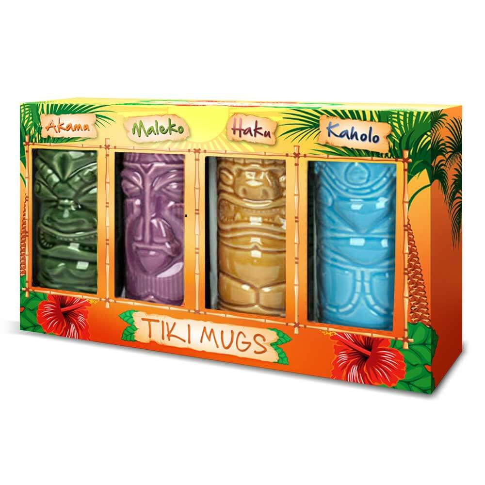 Set de 4 verres à cocktail Tiki