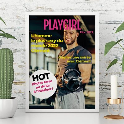 cadeau saint valentin Poster personnalisé - Couverture de magazine