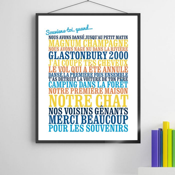 Cadeau de noel : le poster souviens-toi Cadeau de noel : le poster souviens-toi