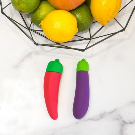 Vibromasseur Chili et Aubergine