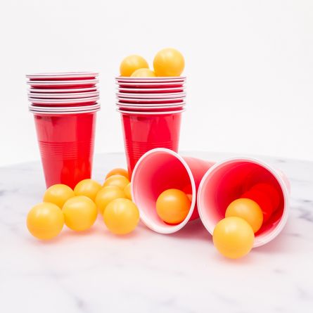 Kit Beer Pong (24 balles & 24 gobelets)