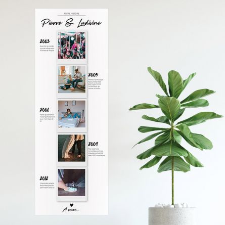Poster photo personnalisable – Notre histoire